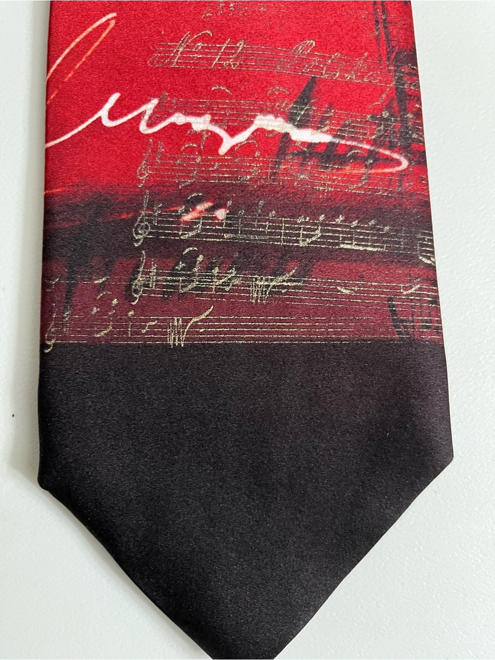Rare Vintage Hand Painted Men’s Music Notes …inspired by J Garcia